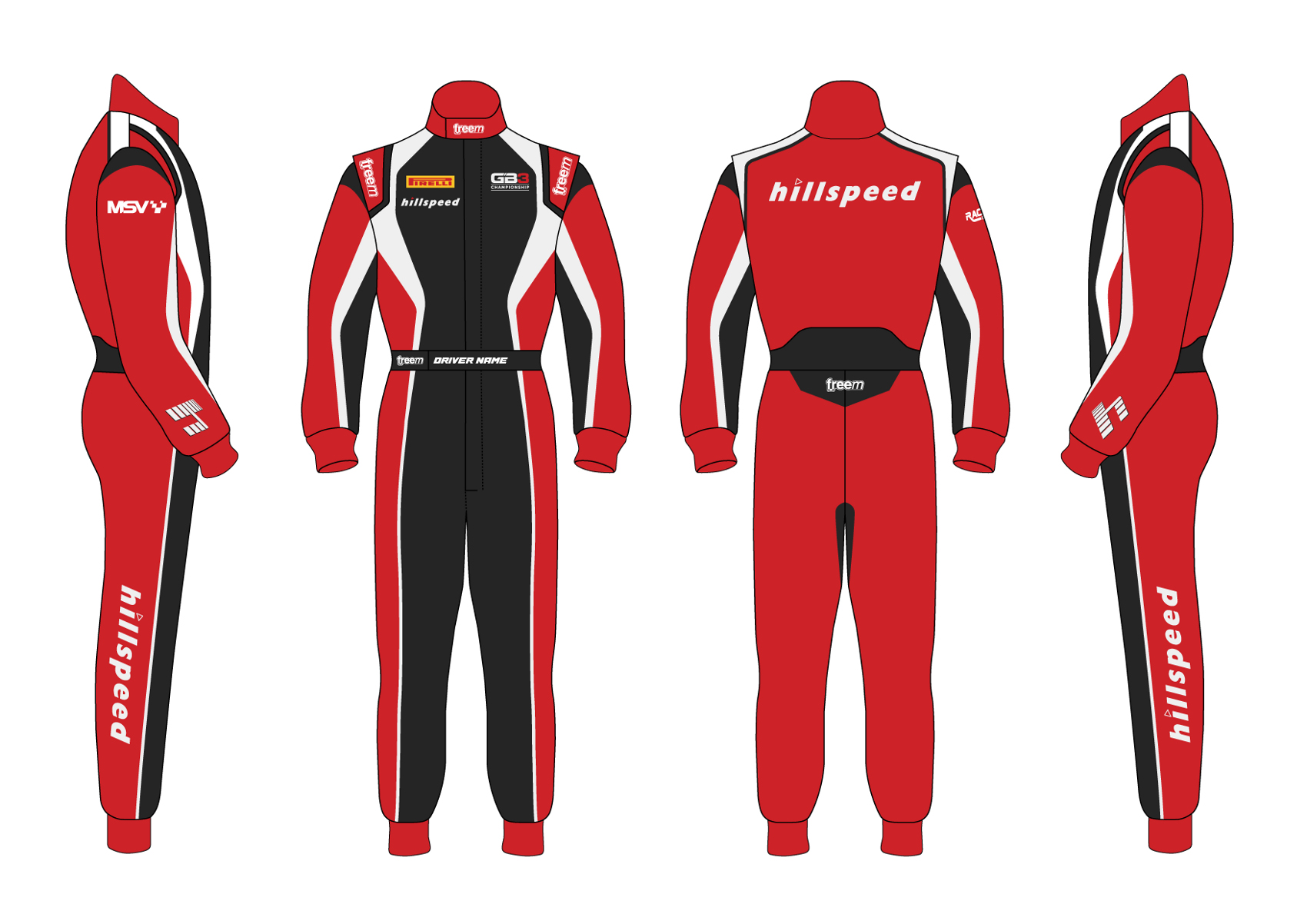 レーススーツのデザイン