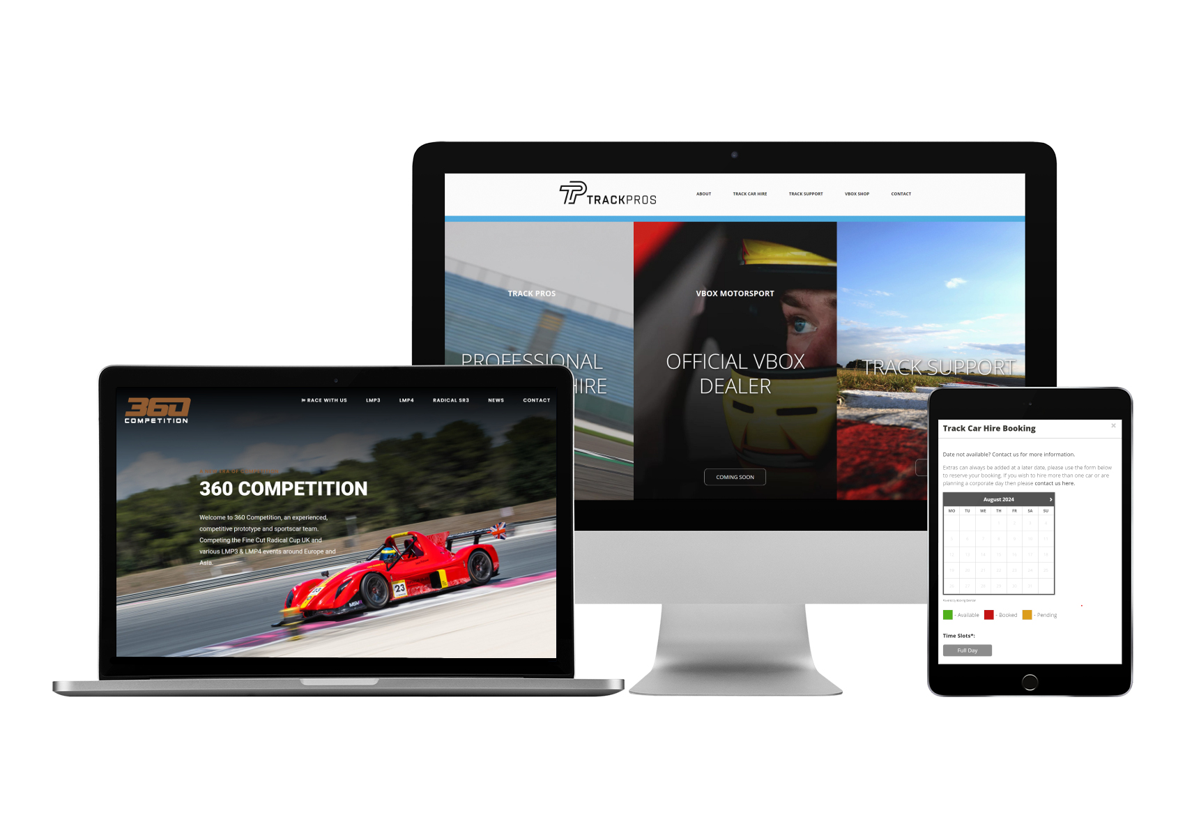 モータースポーツのウェブサイト